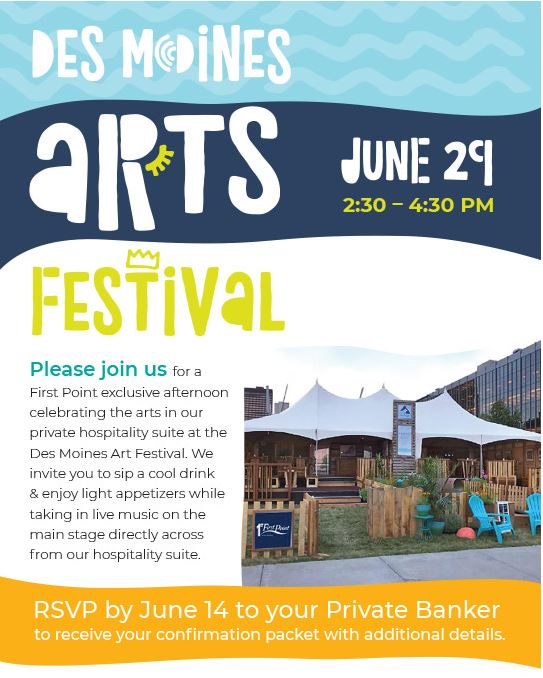The Des Moines Art Festival First National Bank